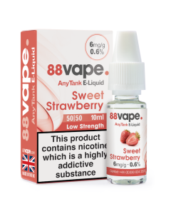 88Vape AnyTank E-Liquid - Sweet Strawberry - 10ml