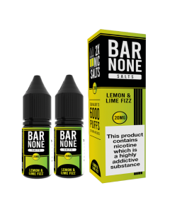 Bar None Nic Salts - Lemon & Lime Fizz - 10ml