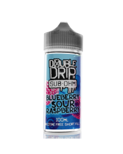 Double Drip Shortfill - Blueberry Sour Raspberry - 100ml