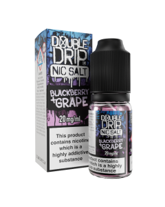 Double Drip Nic Salts - Blackberry & Grape - 10ml