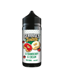 Seriously Donuts Shortfill - Strawberry and Cream - 100ml