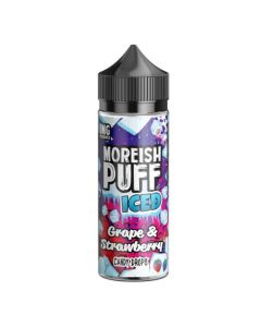 Moreish Puff Iced Shortfill - Grape & Strawberry Candy Drops - 100ml