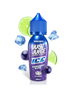 Just Juice Shortfill - Blackcurrant Lime Ice - 50ml
