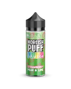 Moreish Puff Fruits Shortfill - Strawberry Pear & Lime - 100ml