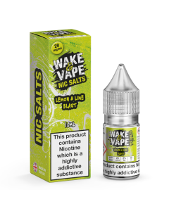Wake & Vape Nic Salt - Lemon & Lime Blast - 10ml