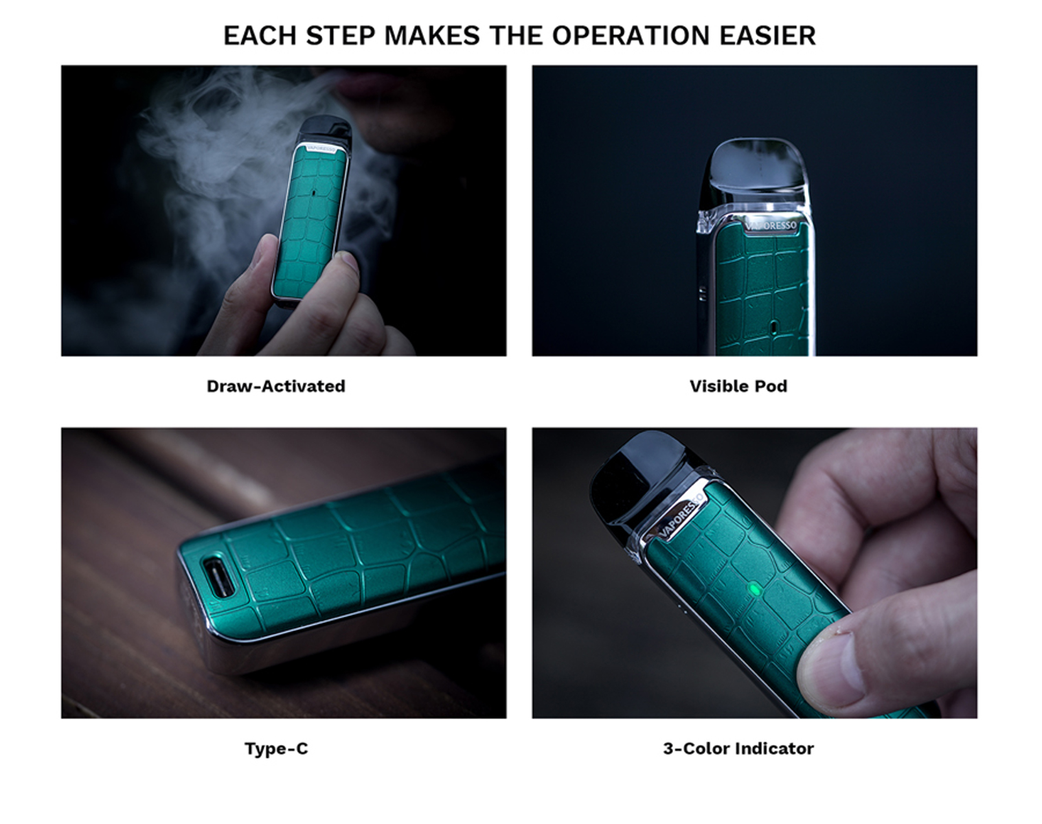 Vaporesso Luxe Q easy operation